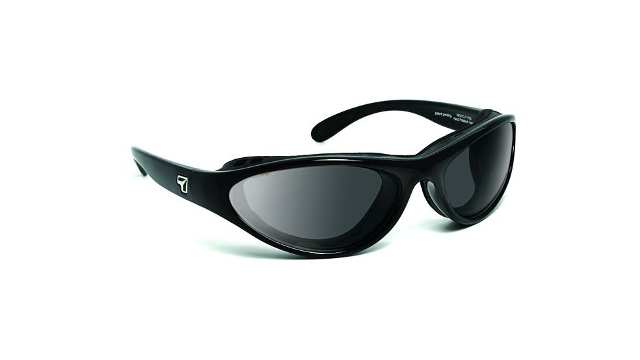 Picture of 7eye 150541 Viento Sharp View Gray Sunglasses- Glossy Black - Small & Medium