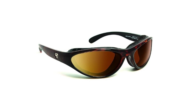 Picture of 7eye 150642 Viento Sharp View Copper Panoptx Sunglasses&#44; Matte Black - Small & Medium