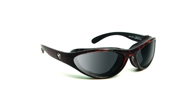 Picture of 7eye 150641 Viento Sharp View Gray Sunglasses- Dark Tortoise - Small & Medium