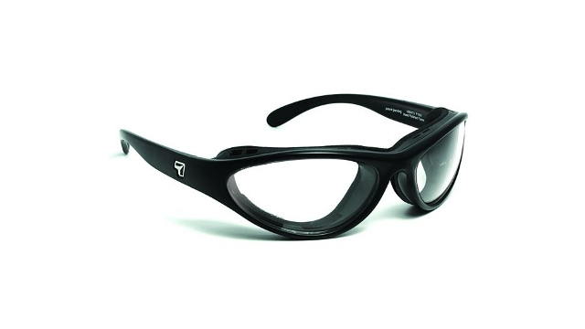 Picture of 7eye 150140 Viento Sharp View Clear Sunglasses- Matte Black - Small & Medium