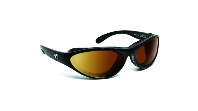 Picture of 7eye 150542 Viento Sharp View Copper Sunglasses- Glossy Black - Small & Medium