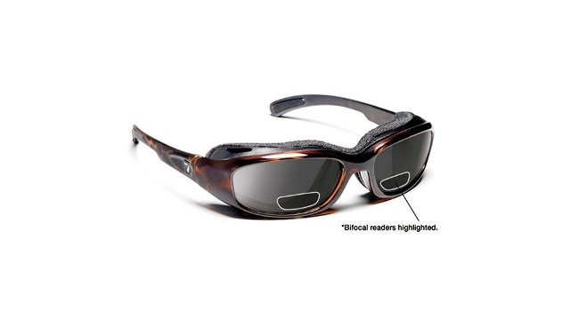 Picture of 7eye 160641B Churada Sharp View Gray Plus 1.50 Reader Sunglasses&#44; Dark Tortoise - Small & Medium