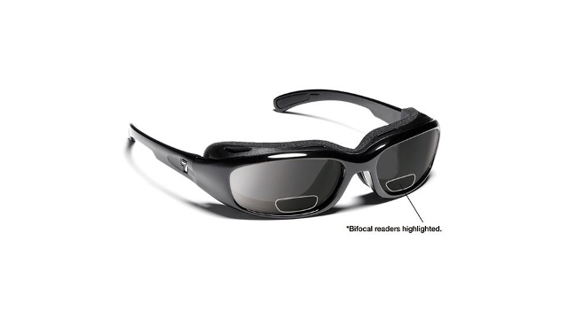 Picture of 7eye 160541D Churada Sharp View Gray Plus 2.00 Reader Sunglasses&#44; Glossy Black - Small & Medium