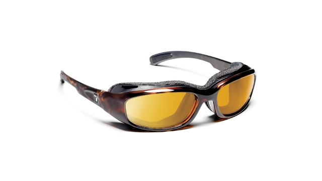 Picture of 7eye 160643 Churada Sharp View Yellow Sunglasses&#44; Dark Tortoise
