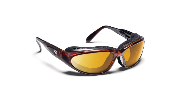 7eye  Cape Sharp View Yellow Sunglasses- Dark Tortoise - Small & Large
