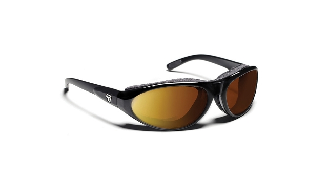 Cyclone Sharp View Yellow Sunglasses- Glossy Black - Small & Large