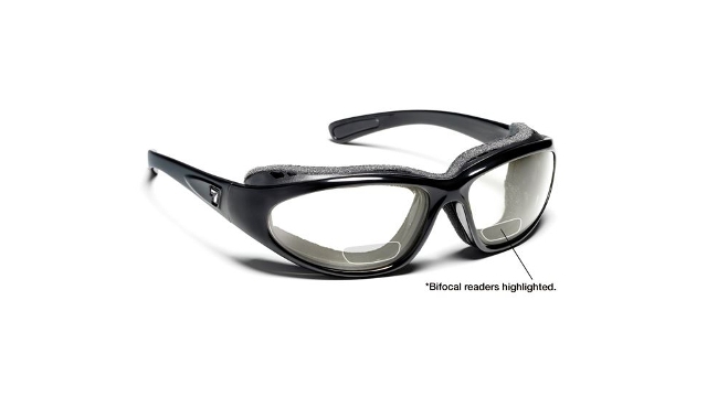 Picture of 7eye 140540B Bora Sharp View Clear Plus 1.50 Reader Sunglasses- Glossy Black - Medium & Extra Large