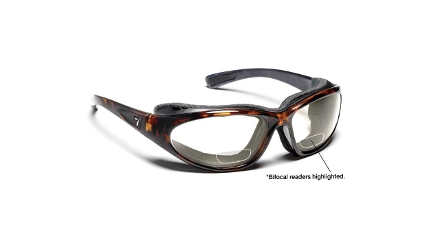 Picture of 7eye 140640D Bora Sharp View Clear Plus 2.00 Reader Sunglasses- Dark Tortoise - Medium & Extra Large