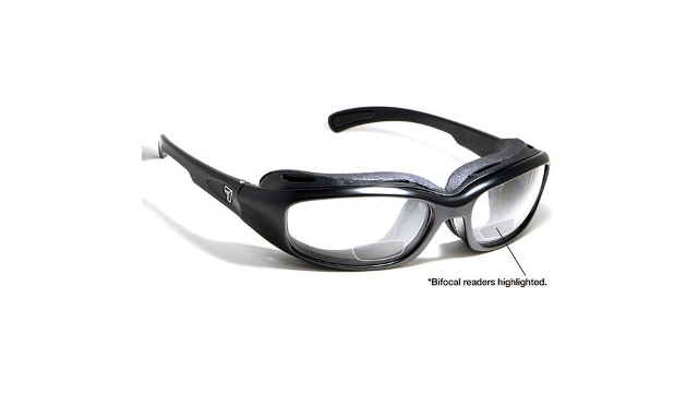 Picture of 7eye 160140B Churada Sharp View Clear Plus 1.50 Reader Sunglasses- Matte Black - Small & Medium