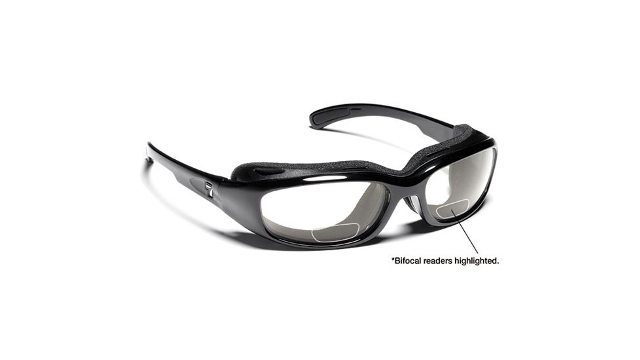 Picture of 7eye 160540B Churada Sharp View Clear Plus 1.50 Reader Sunglasses- Glossy Black - Small & Medium
