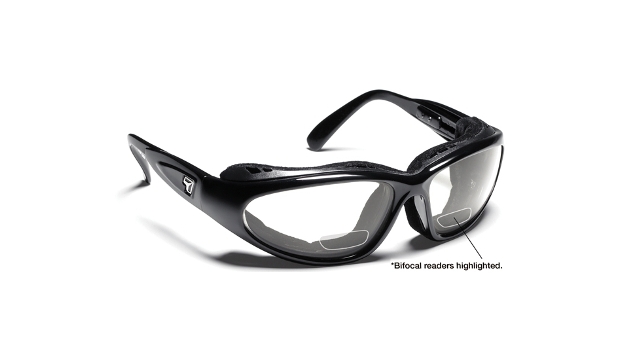 Cape Sharp View Clear Plus 1.50 Reader Sunglasses- Glossy Black - Small & Large