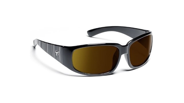 Picture of 7eye 800554 Duke Sharp View Polarized Copper Sunglasses- Glossy Black - Large & Extra Large