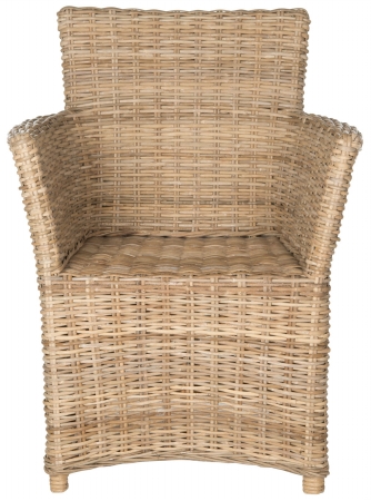 Picture of Safavieh FOX1605A Natuna Arm Chair&#44; Natural - 35 x 25 x 26 in.