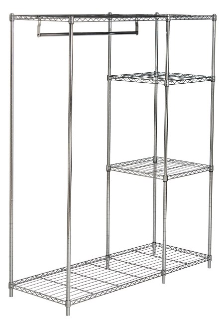 Picture of Safavieh HAC1008A Betsy Adjustable Garment Rack- Chrome - 59.1 x 17.7 x 47.2 in.