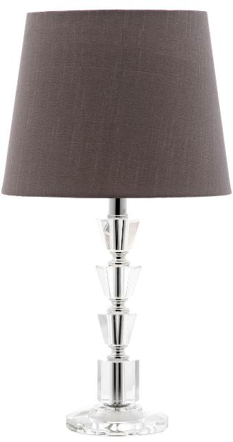 Picture of Safavieh LIT4125B-SET2 Harlow Tiered Crystal Lamp- Clear & Grey - 16 x 9 x 9 in.