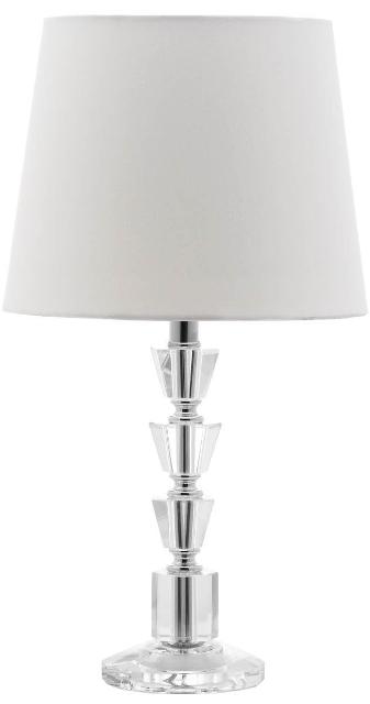Picture of Safavieh LIT4125C-SET2 Harlow Tiered Crystal Lamp- Clear & White - 16 x 9 x 9 in.