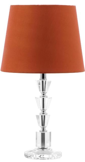 Picture of Safavieh LIT4125D-SET2 Harlow Tiered Crystal Lamp&#44; Clear & Orange - 16 x 9 x 9 in.