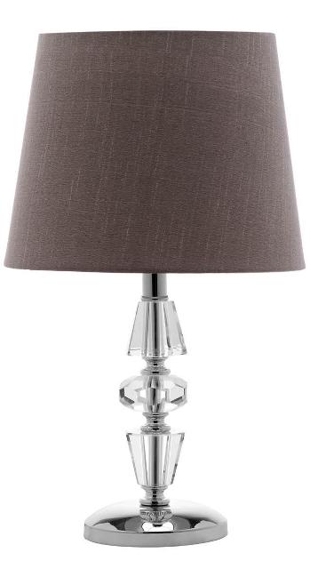 Picture of Safavieh LIT4127B-SET2 Crescendo Tired Crystal Lamp&#44; Clear & Grey - 16 x 9 x 9 in.