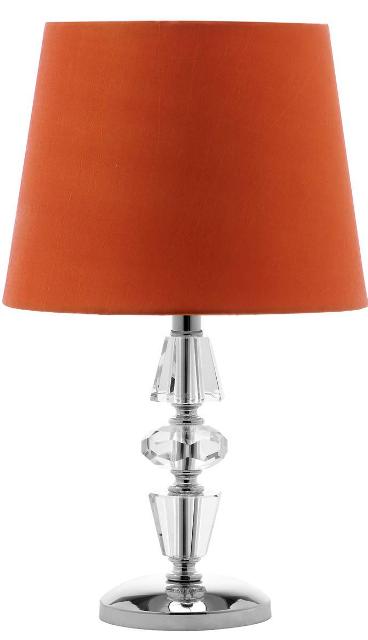 Picture of Safavieh LIT4127D-SET2 Crescendo Tired Crystal Lamp- Clear & Orange - 16 x 9 x 9 in.