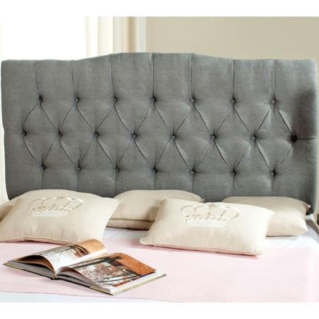 Picture of Safavieh MCR4682F-Q Axel Queen Size Upholstered Headboard- Navy - 54.1 x 5.3 x 61.8 in.