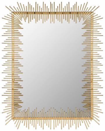 Picture of Safavieh MIR4023A Sunray Rectangular Mirror- Antique Gold - 35.5 x 1.25 x 27 in.