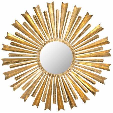 Picture of Safavieh MIR4027A Golden Arrows Sunburst Mirror- Antique Gold - 33 x 1.5 x 33 in.