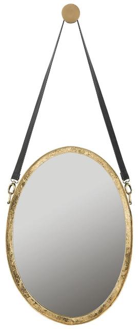 Picture of Safavieh MIR4066A Pembroke Strap Mirror- Antique Gold - 40 x 1.5 x 16 in.