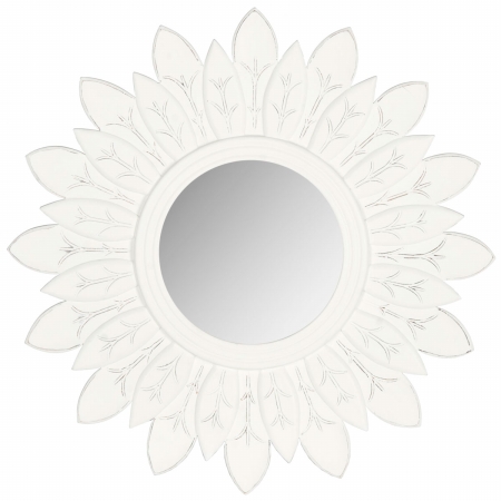 Picture of Safavieh MIR5003D Sun King Mirror&#44; White - 30 x 1 x 30 in.
