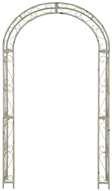 Picture of Safavieh PAT5007A Pagan Arch Garden Framed&#44; Antique White - 84 x 18.5 x 48.5 in.