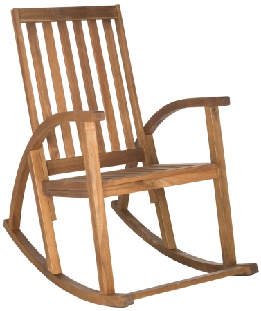 Picture of Safavieh PAT7003A Clayton Rocking Chair- Teak Look - 40.6 x 39.4 x 22.8 in.