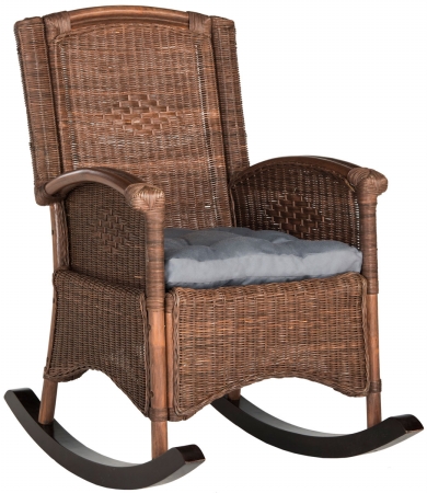 Picture of Safavieh SEA8034B Verona Rocking Chair- Brown - 40 x 35.4 x 25 in.