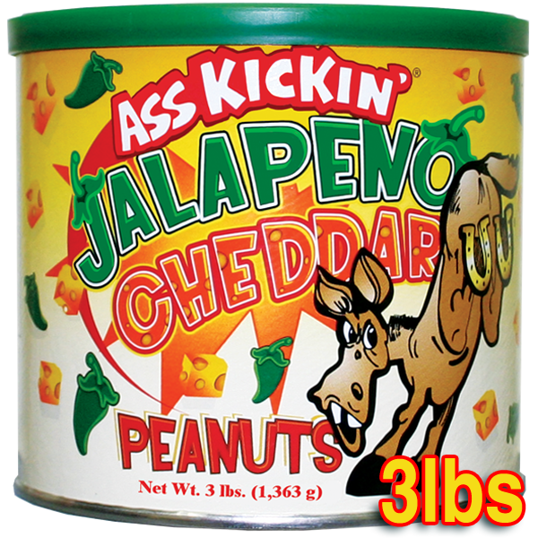 Picture of Ass Kickin AK808 Jalapeno Cheddar Peanuts Can