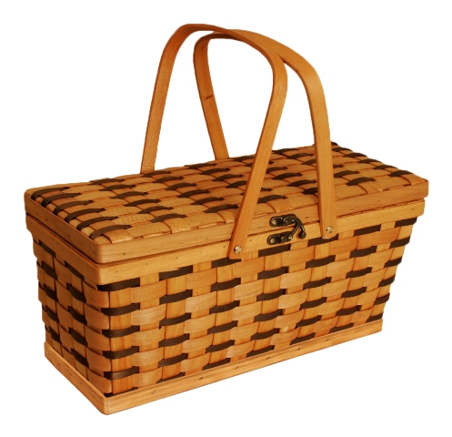 Picture of Wald Imports 8400 Tuscana Woodchip Picnic Basket