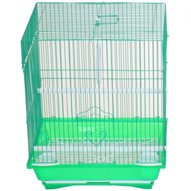 YML Group A1324MGRN 13.3 x 10.8 x 16.5 in. Flat Top Medium Parakeet Cage  Green - Picture 1 of 1
