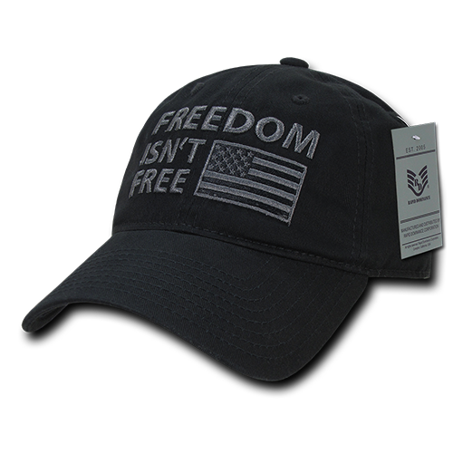 Picture of Rapid Dominance A03-1FIF-BLK Freedom Isnt Relaxed Graphic Cap, Black