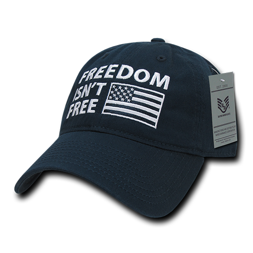 Freedom Isnt Relaxed Graphic Cap, Navy