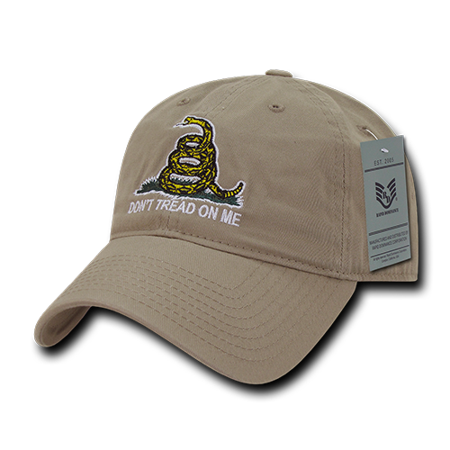 Gadsden Flag Relaxed Graphic Cap, Khaki