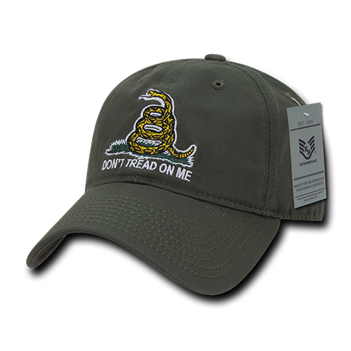 Gadsden Flag Relaxed Graphic Cap, Olive