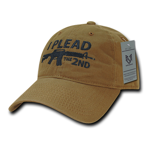 A03-1IP2-COY I Plead 2nd Relaxed Graphic Cap, Coyote