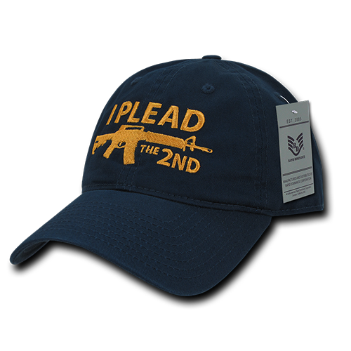 A03-1IP2-NVY I Plead 2nd Relaxed Graphic Cap, Navy