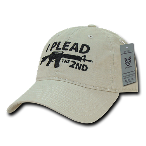 A03-1IP2-STN I Plead 2nd Relaxed Graphic Cap, Stone