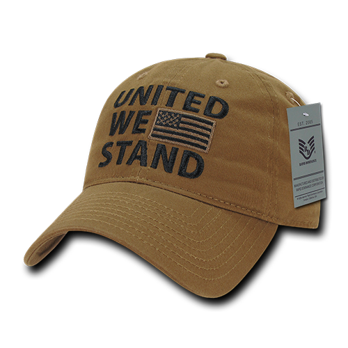 A03-1UWS-COY United We Stand Relaxed Graphic Cap, Coyote