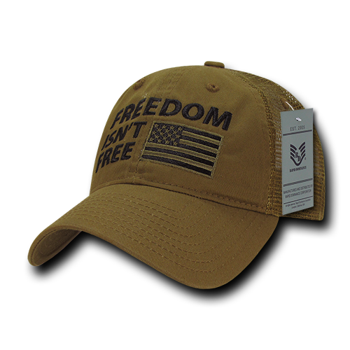 Freedom Relaxed Trucker USA Cap - Coyote