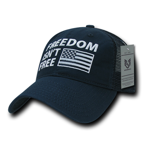 Rapiddominance Freedom Relaxed Trucker USA Cap, Navy