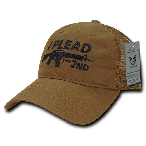 I Plead 2n Relaxed Trucker USA Cap - Coyote