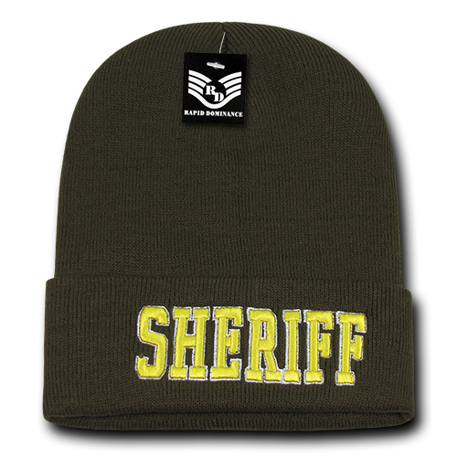 Pub & Safety Long Beanies Sheriff, Olive