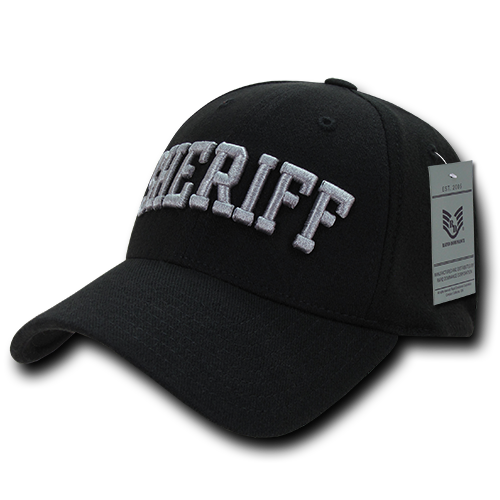 Sheriff Fit All Flex Caps, Black - Small & Medium