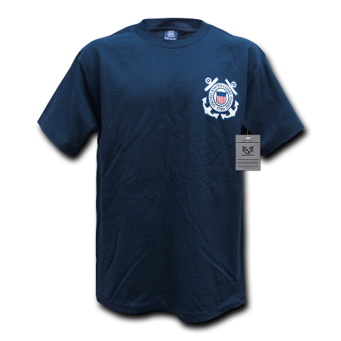 Coast Guard Basic Military T Shirt, Navy - Small