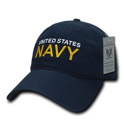 S78-NAV-NVY Relaxed Cotton Caps, Navy