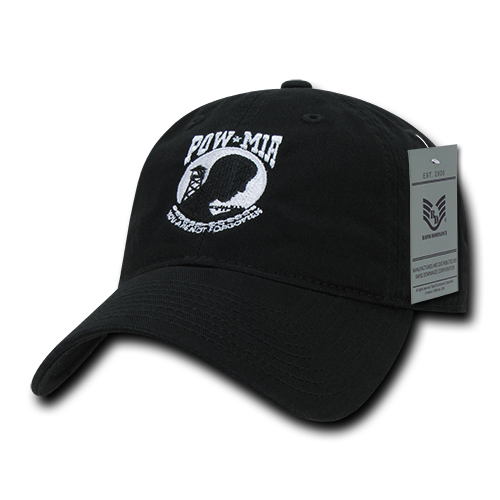 S78-POW-BLK Relaxed Cotton Caps Powmia, Black
